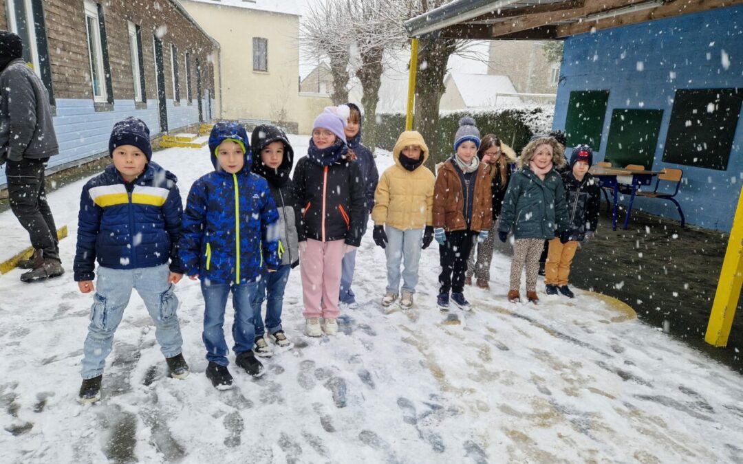 Neige à l’école